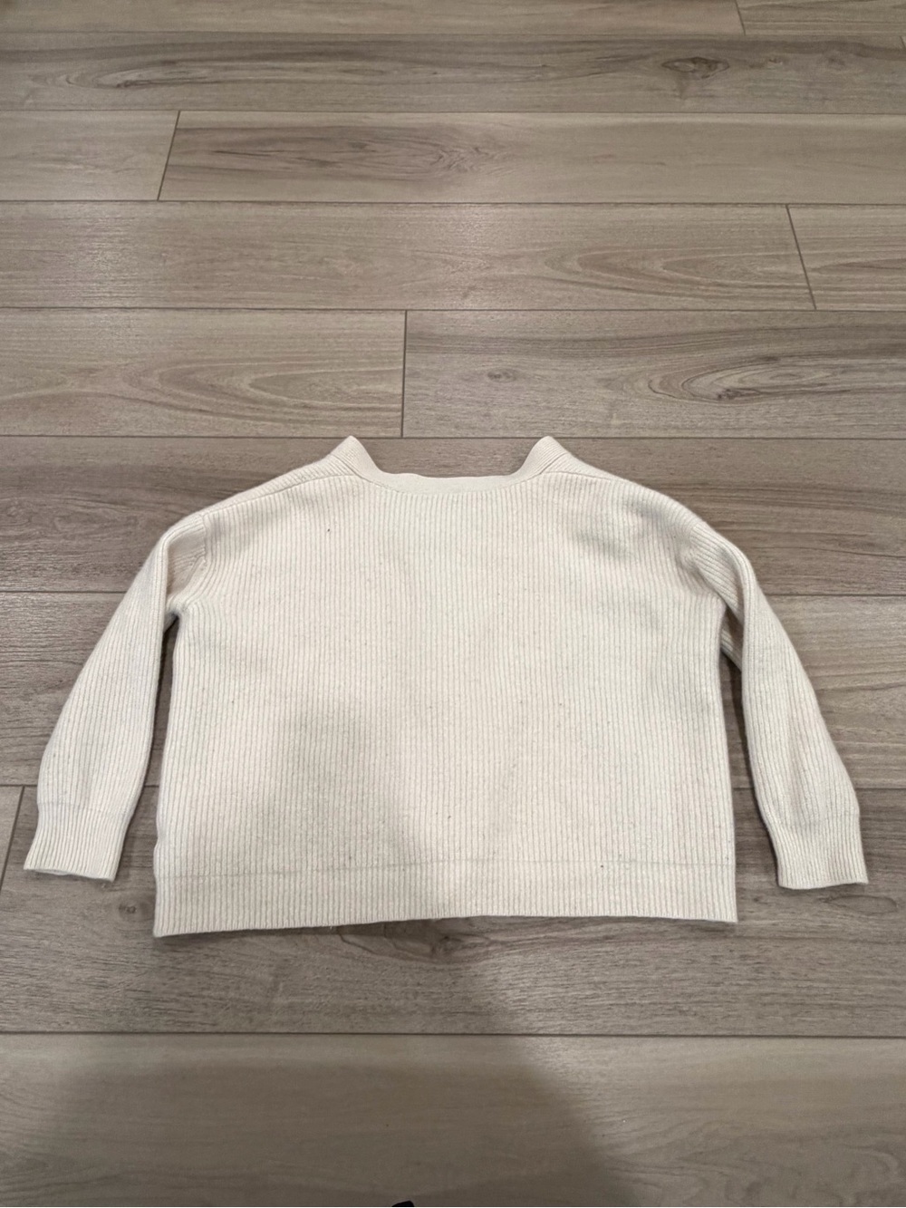 $445 Jenni Kayne Cropped Cashmere Cocoon Cardigan XL oversized boxy - Picture 8 of 9